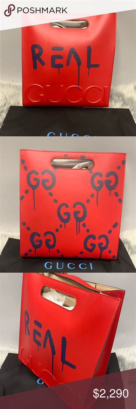 gucci ghost tote red|Gucci ghost.